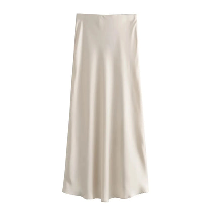 Satin Maxi Skirt