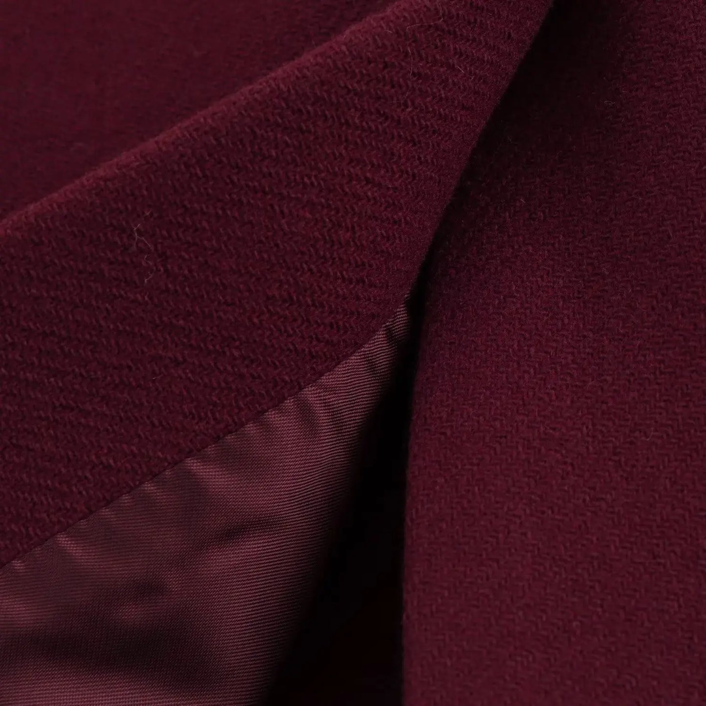 Burgundy Wine Wool Blended Coat