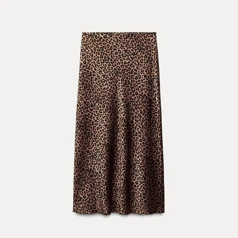 Satin Long Skirt