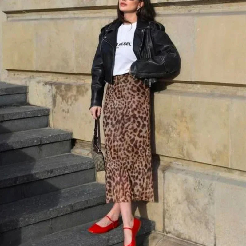Leopard Long Skirts