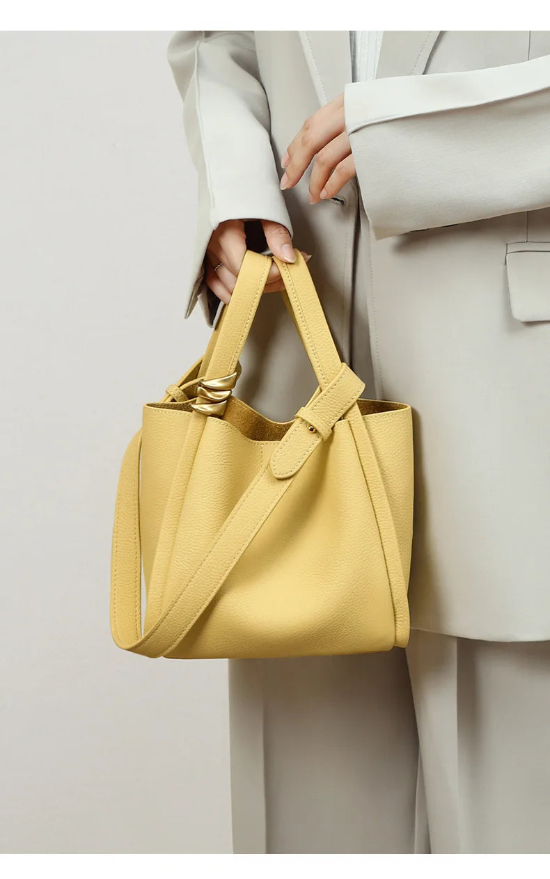 Yellow Bucket Tote Bag