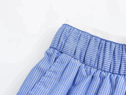 Blue Striped Set