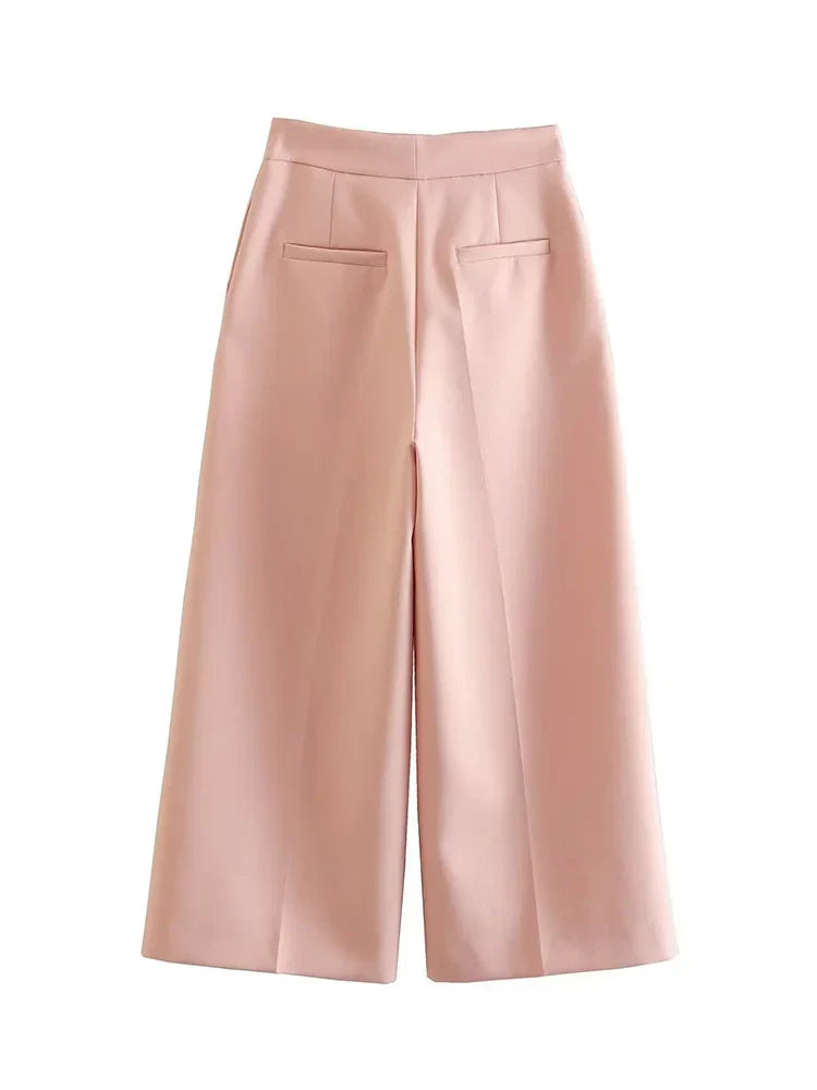 Pink Straight Leg Pants