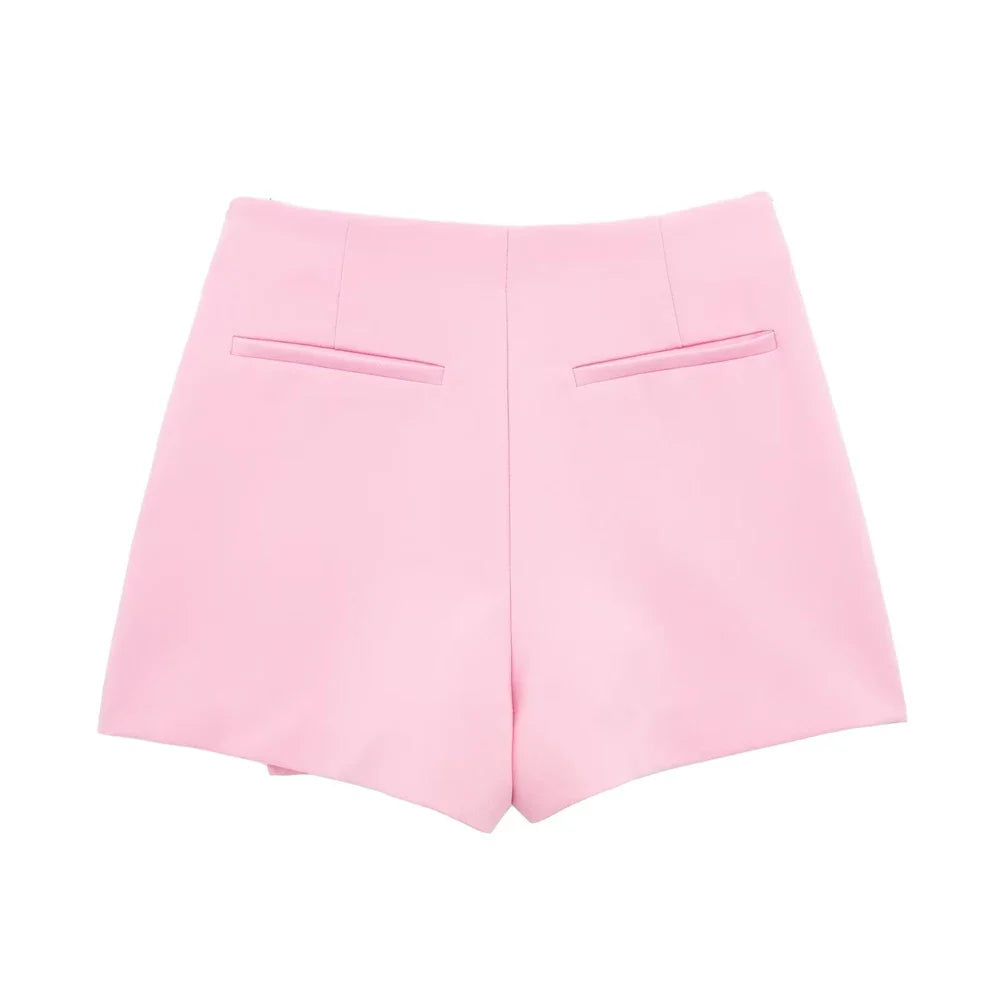 Pink Asymmetric Skort