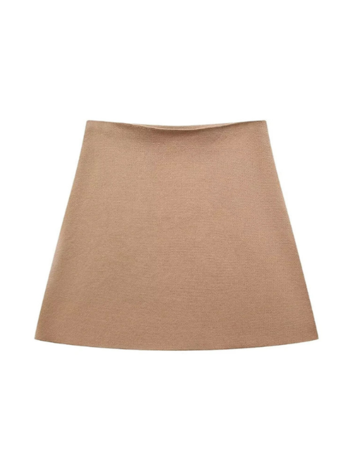 Brown High Waist Mini Skirt