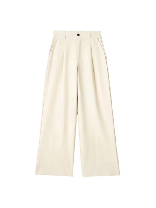 Ivory Wide Leg Trousers