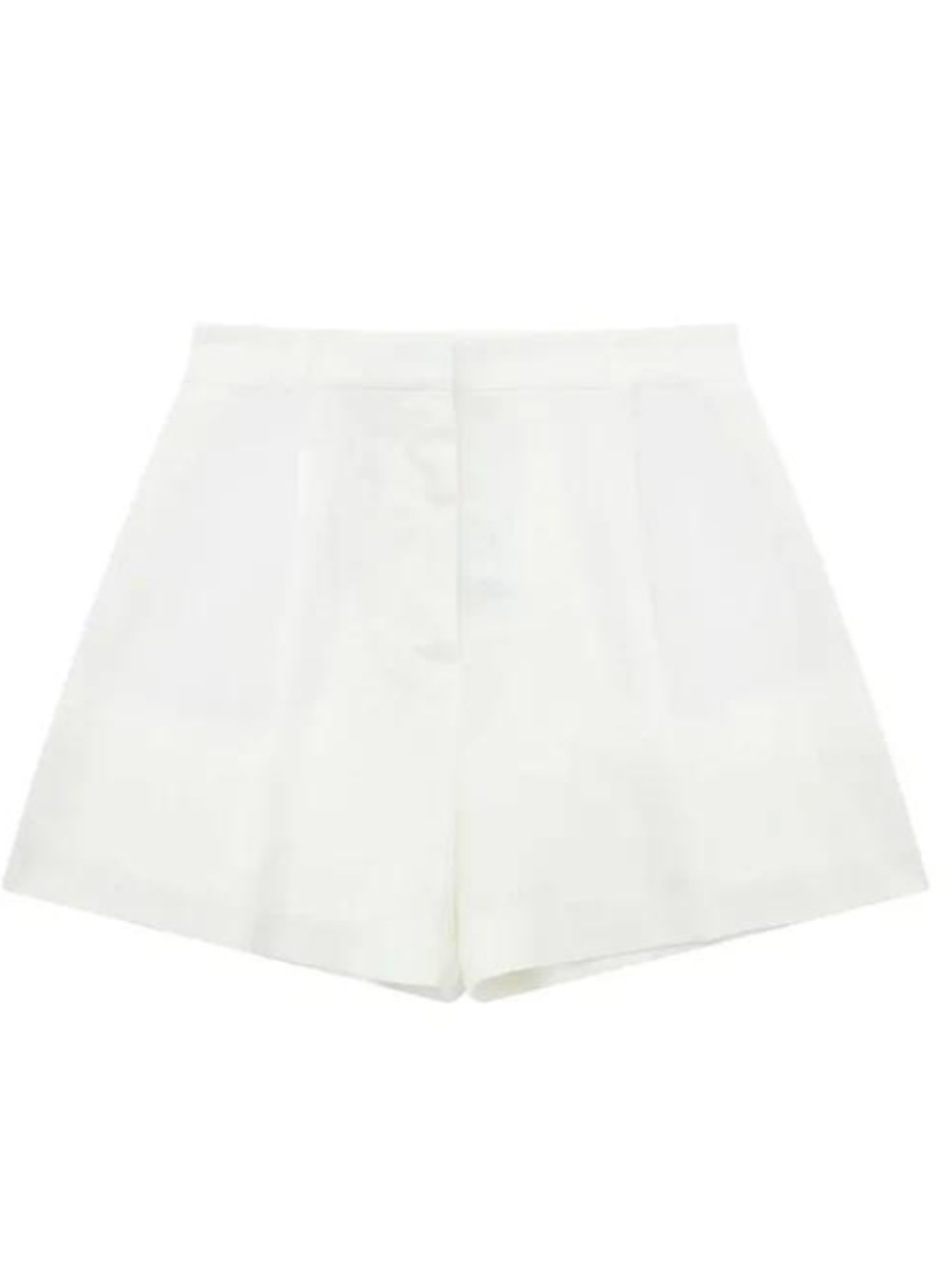 White Linen Shorts