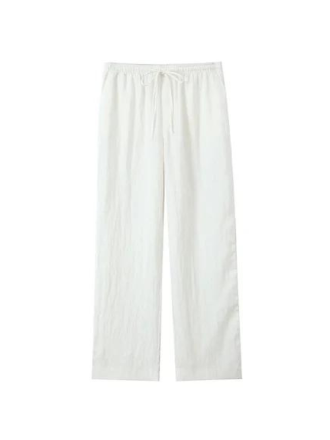 White Low Pockets Pants