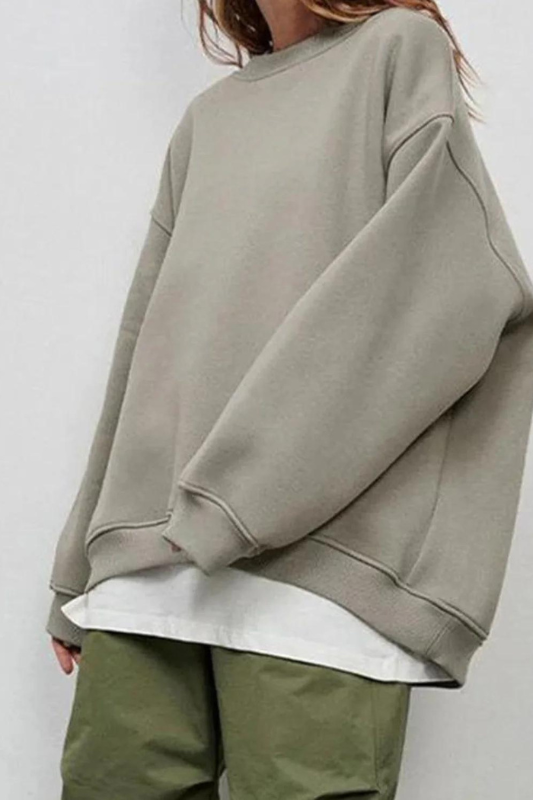 Light Grey Oversize Sweatshirt