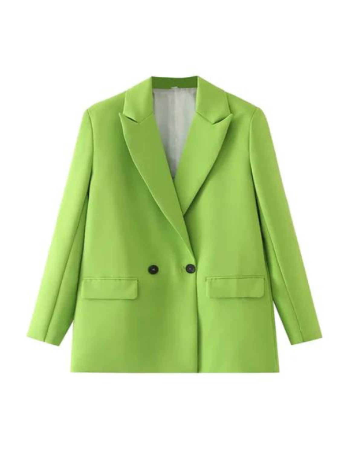 Lime Double Breasted Blazer