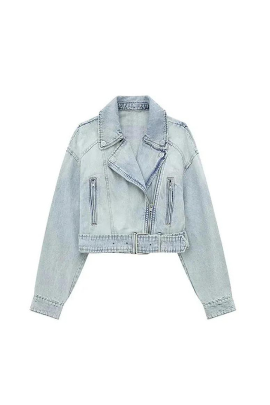 Denim Biker Jacket