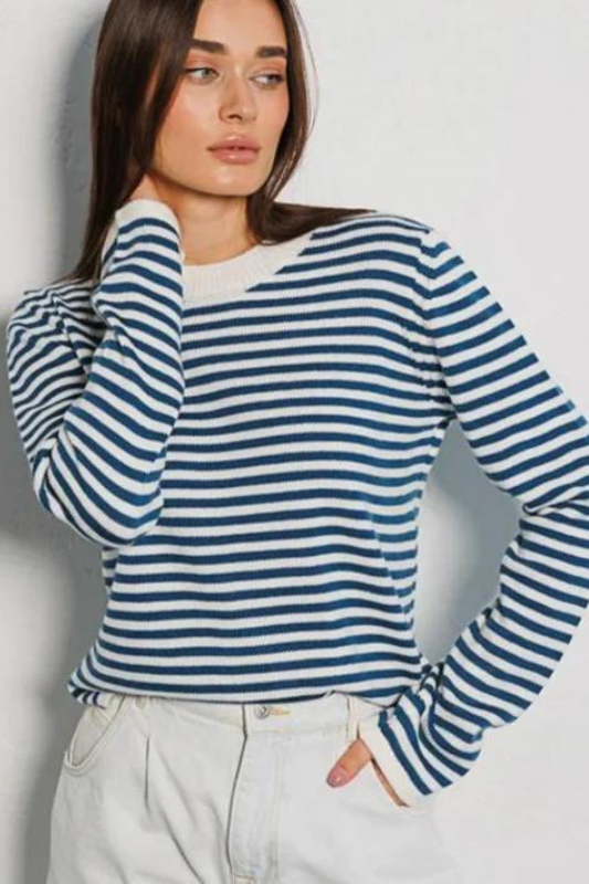 Striped Long Sleeve Sweater