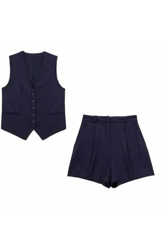 Linen Navy Set