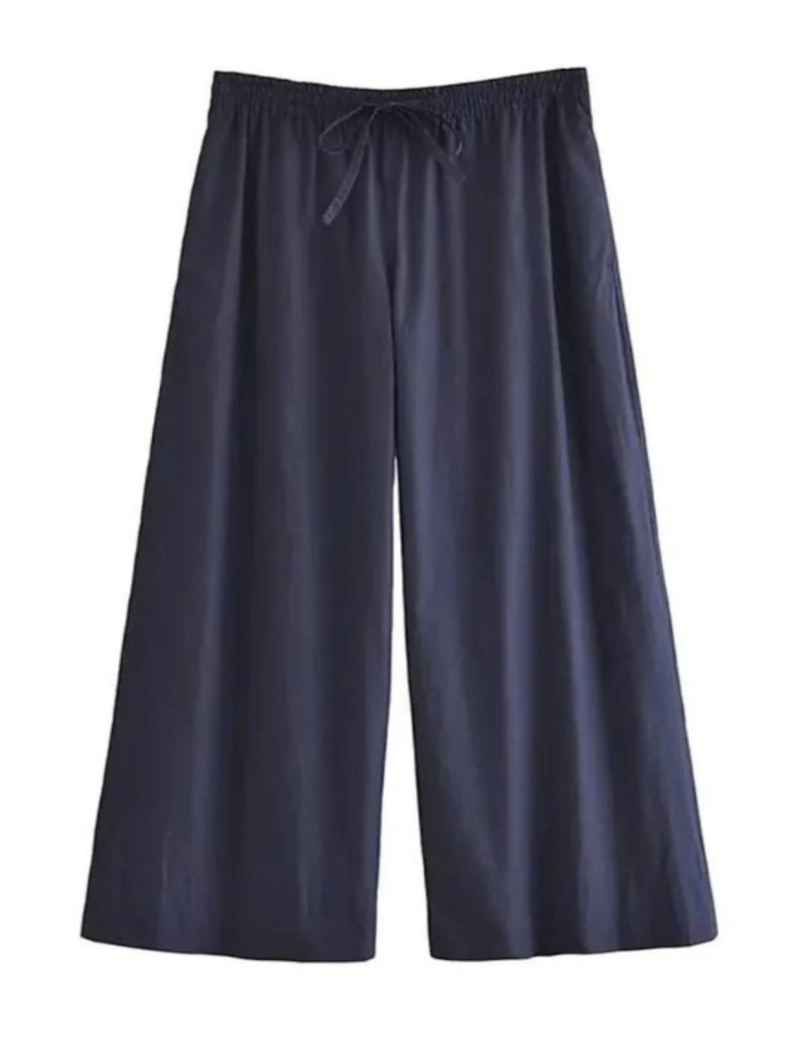 Blue Wide Leg Pants Set