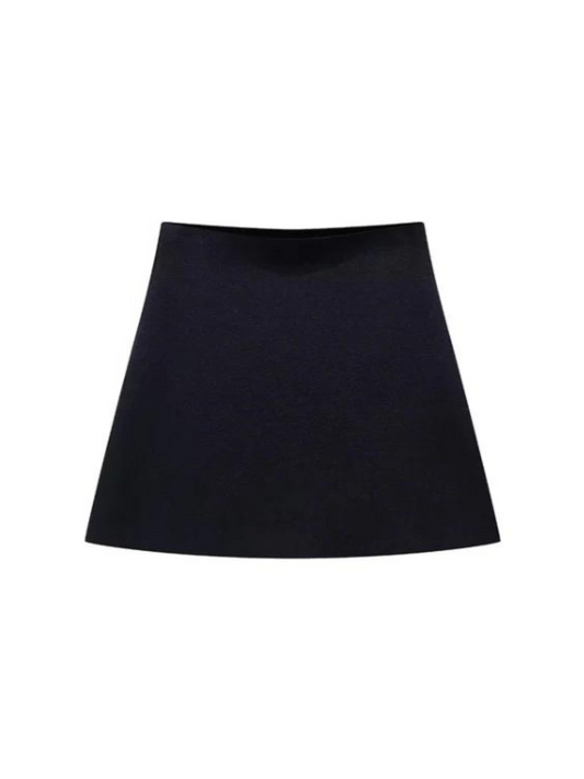 Black High Waist Mini Skirt