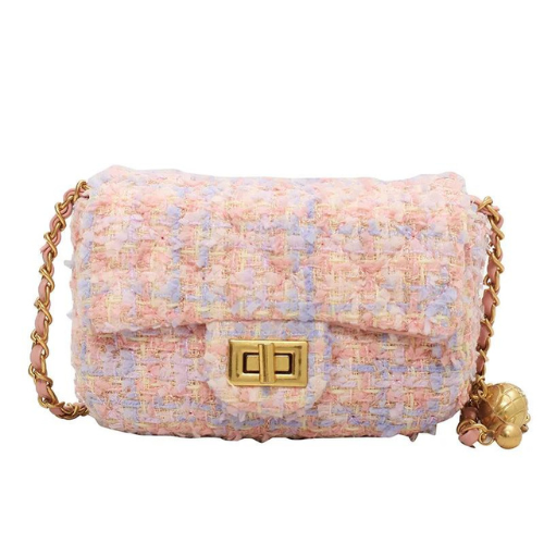 Pink Tweed Mini Bag