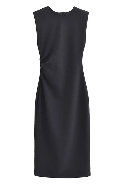 Bodycon Sleeveless Ruched Midi Dress