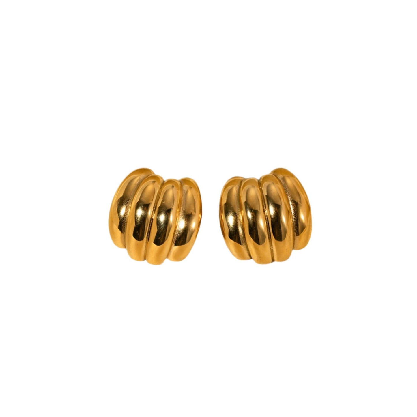 Gold Geometric Stud Earrings