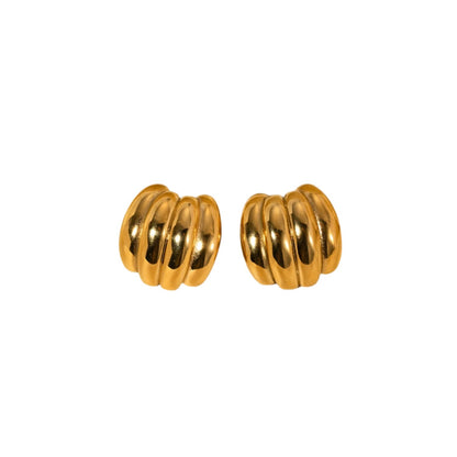 Gold Geometric Stud Earrings