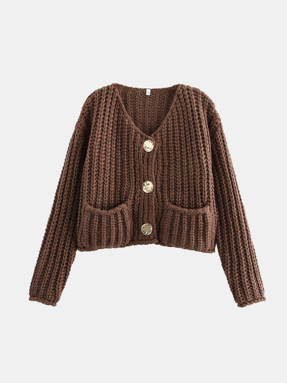 Gold Button Cardigan