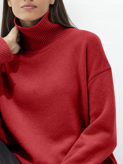 Ribbed Turtleneck Sweater