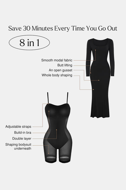 Built-In Shapewear Maxi Dress