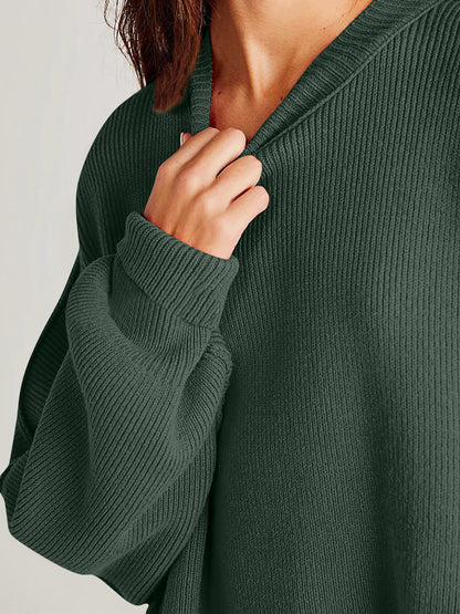 Side Slit Long Sleeve Sweater