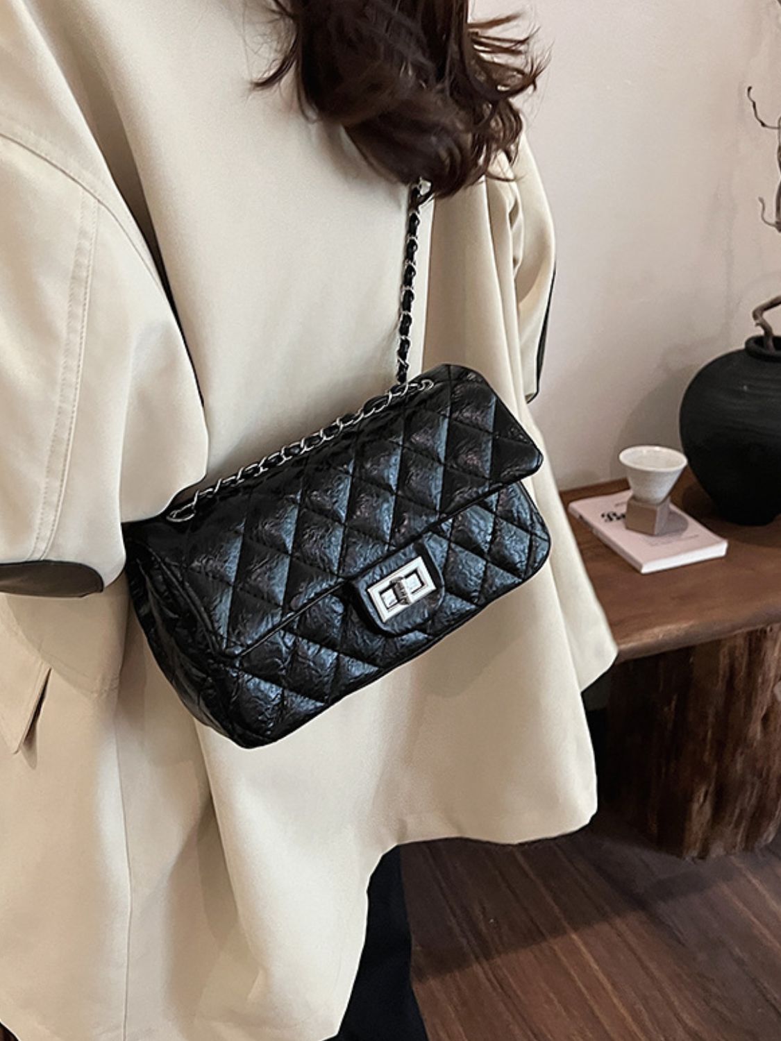 Twist-Lock Shoulder Bag