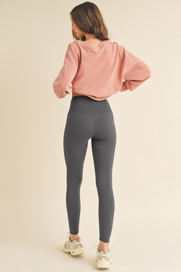 Gray Fleece Leggings