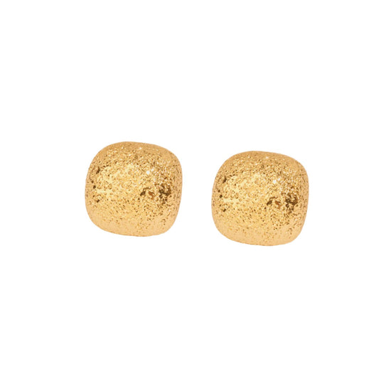 Gold-Plated Geometric Stud Earrings