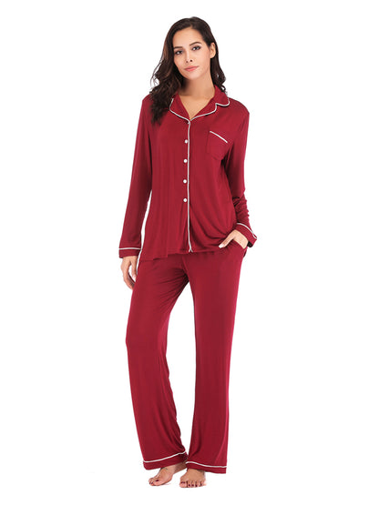 Collared Loungewear Set