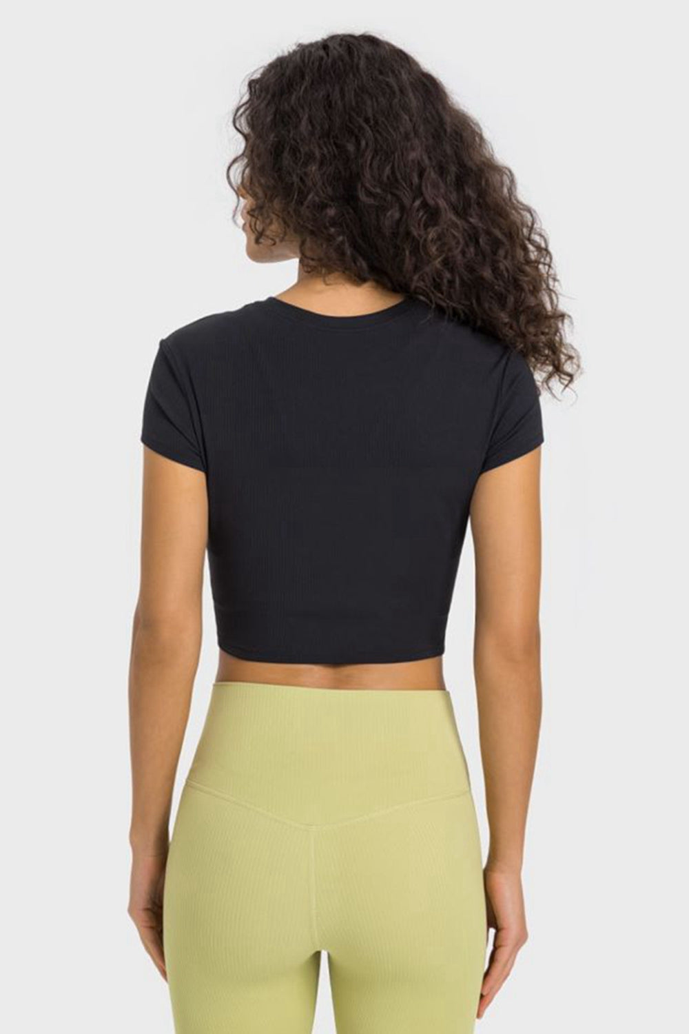 Round Neck Cropped Top