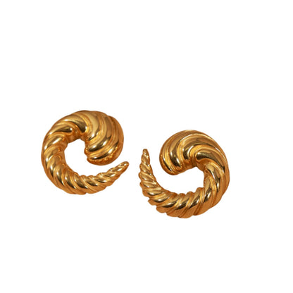 Spiral Shape Stud Earrings