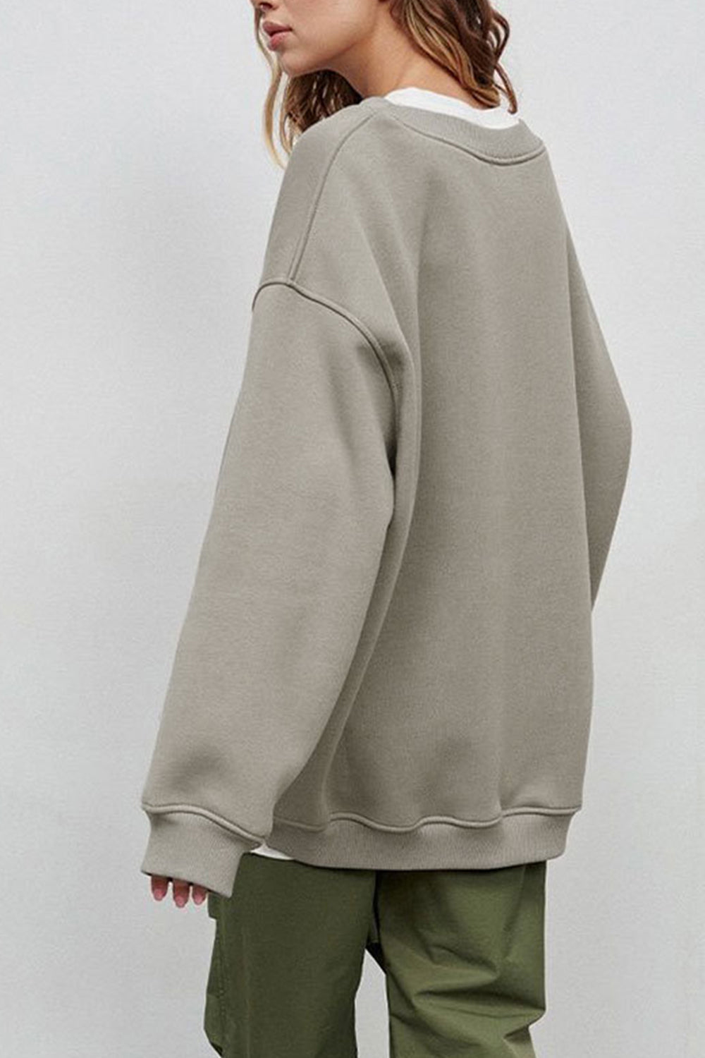 Light Grey Oversize Sweatshirt