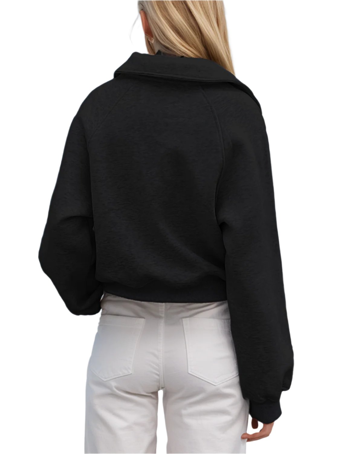 Black Half Zip Sweatshirt