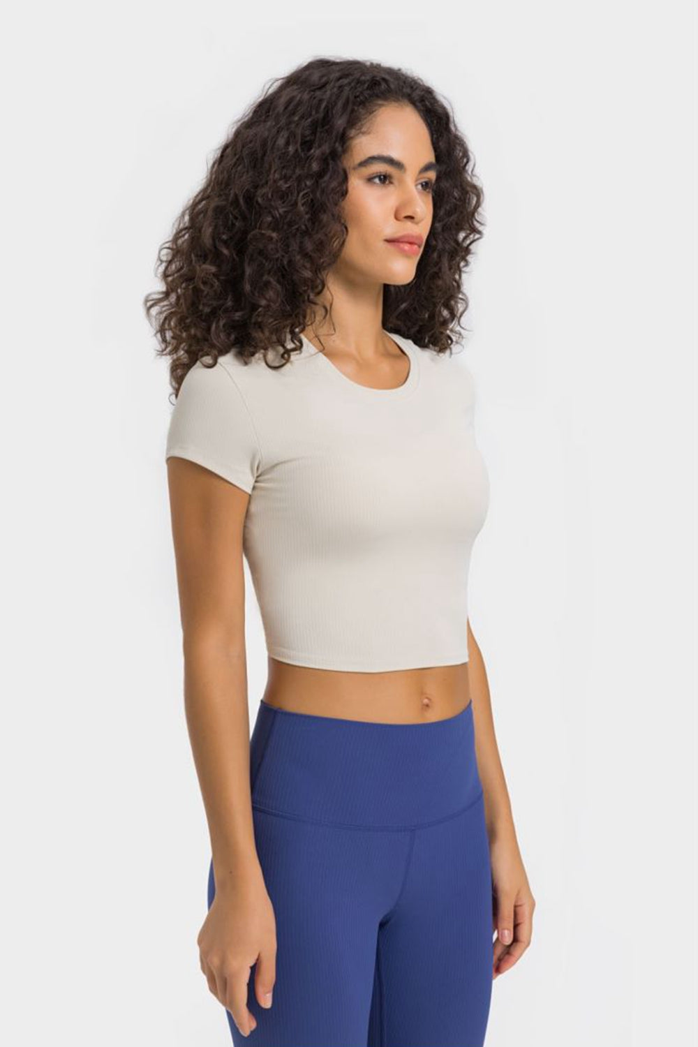 Round Neck Cropped Top