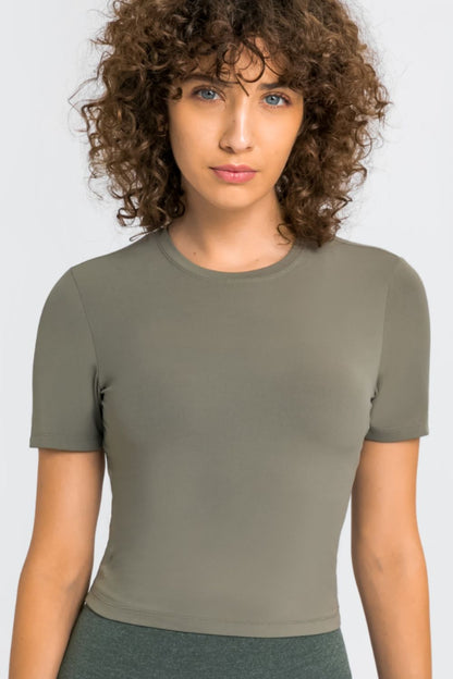 Round Neck Short Sleeve Tee