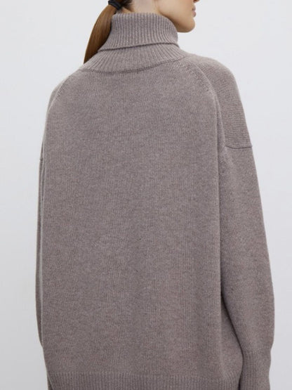 Ribbed Turtleneck Sweater