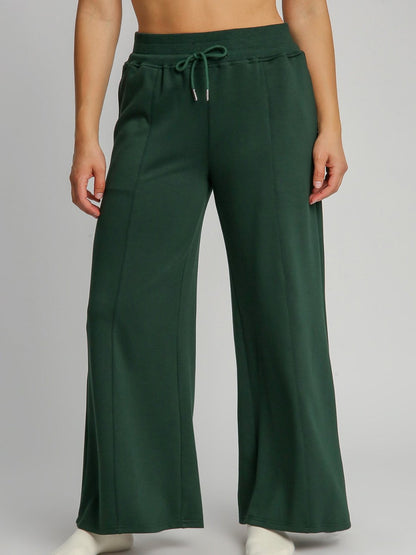 Green Wide Leg Pants