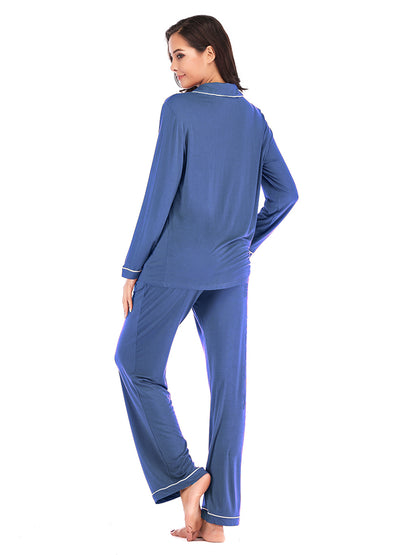 Collared Loungewear Set