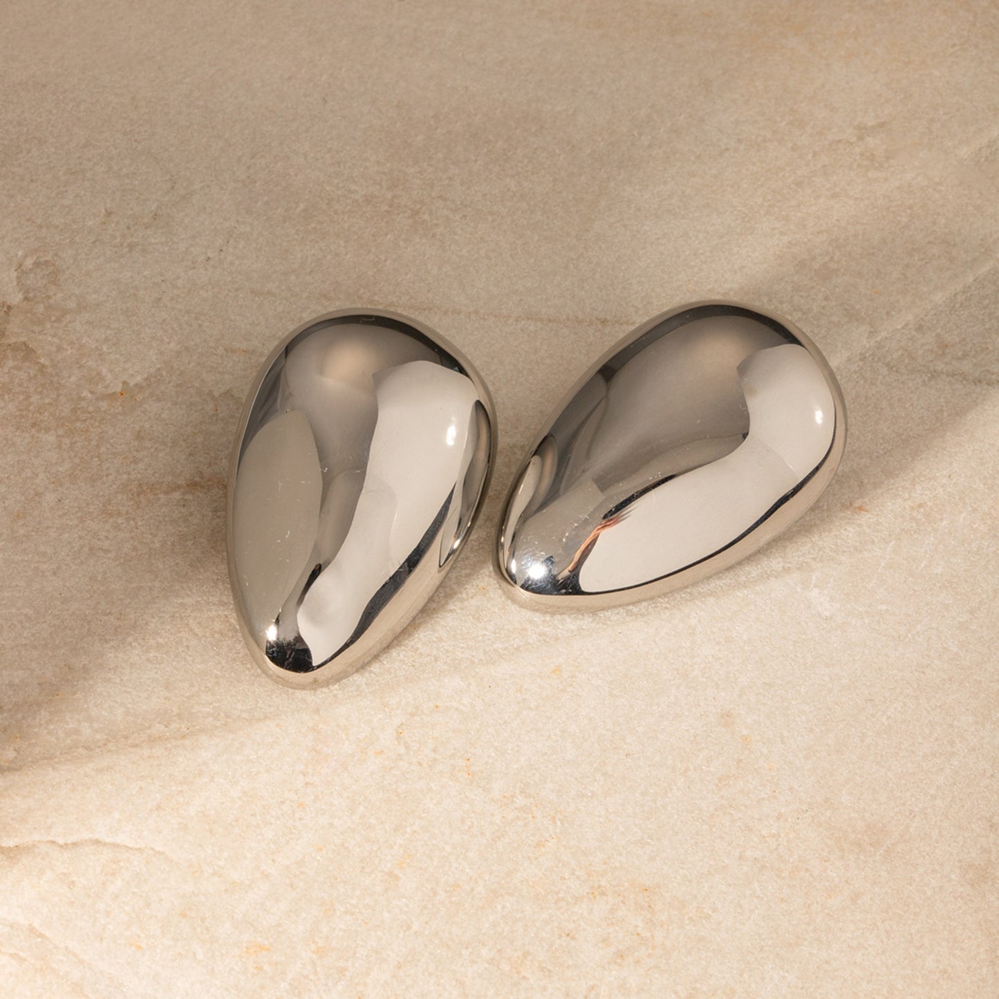 Teardrop Stud Earrings