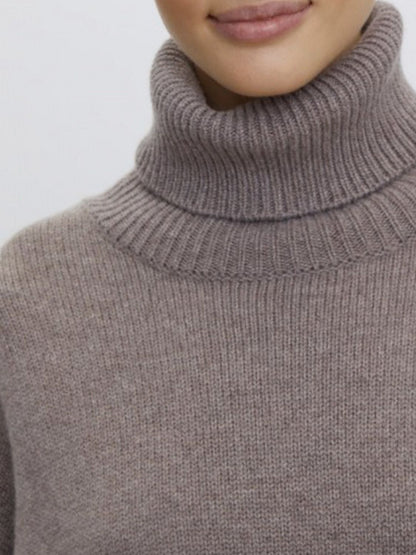 Ribbed Turtleneck Sweater