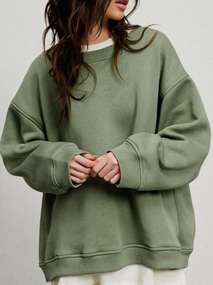 Sage Oversize Dropped Shoulder Sweatshirt