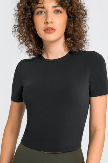 Round Neck Short Sleeve Tee