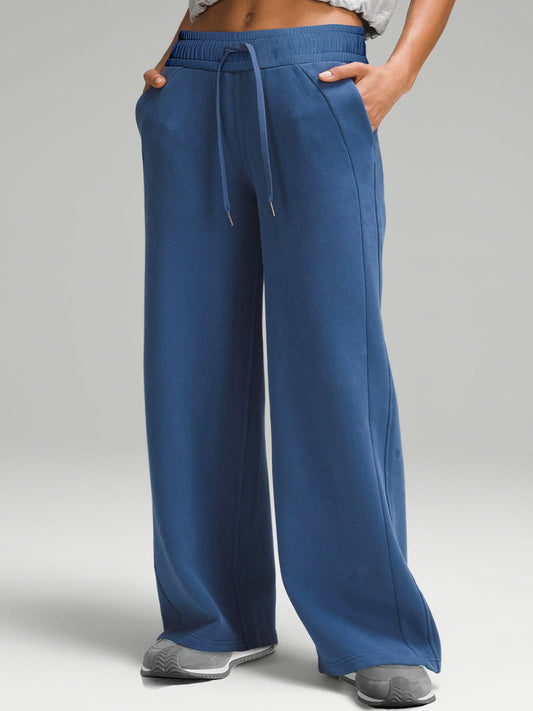 Drawstring Wide Leg Pants