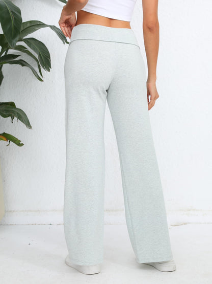 Fold Over Wide Leg Pants